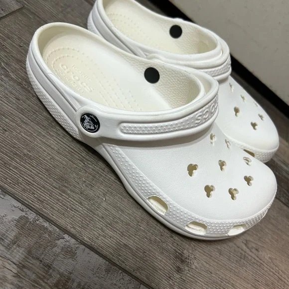 Disney Mickey Mouse CROCS Classic White Clogs - Picture 8 of 11